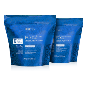 KIT 2 PÓ DESCOLORANTE Com Combinação De 12 Óleos Amend 300g