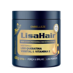 Creme Alisante LisaHair Liso Queratina 450G