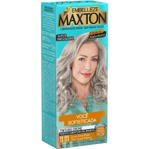 Tinta de Cabelo Maxton Beleza Sofisticada Louro Cinza Super Intenso 11.111 KIT_E