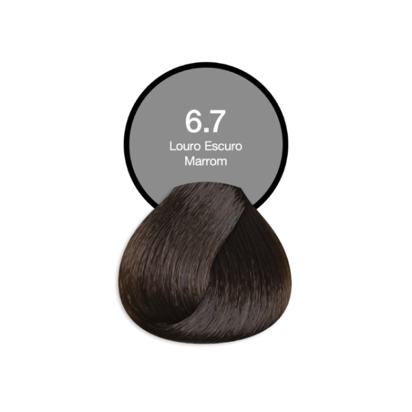 Coloração Permanente 6.7 Loiro Escuro Marrom Acquaflora
