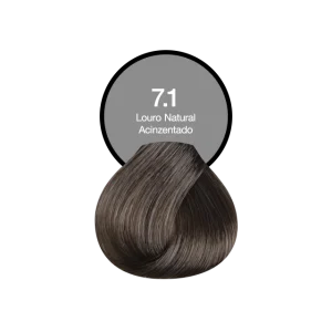 Coloração Permanente 7.1 Loiro Natural Acinzentado Acquaflora