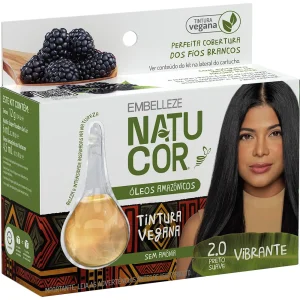 Tinta de Cabelo Natucor Óleos Amazônicos Preto Suave 2.0 KIT_E