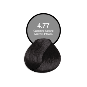 Coloração Permanente Profissional 4.77 Castanho Natural Marrom Intenso Acquaflora