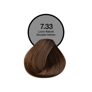 Coloração Permanente 7.33 Louro Natural Dourado Intenso Acquaflora