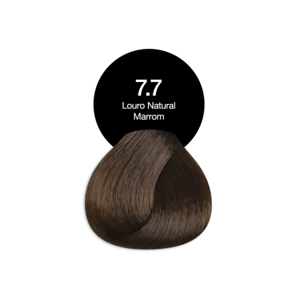 Tonalizante Profissional 7.7 Loiro Natural Marrom Acquaflora sem Amônia