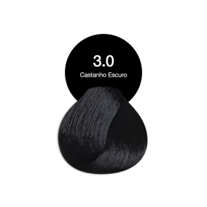Tonalizante Profissional 3.0 Castanho Escuro Acquaflora sem Amônia
