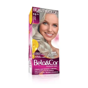 Coloração Bela&Cor - 11.11 Louro Claríssimo Especial Platinado