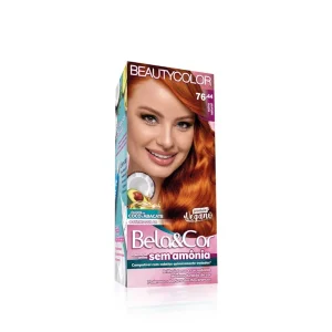 Coloração Bela&Cor Sem Amônia - 76.44 Ruivo Natural