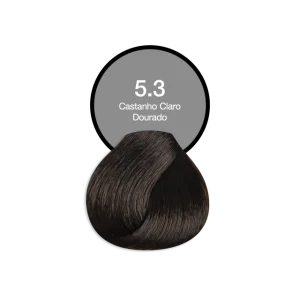 Coloração Permanente 5.3 Castanho Claro Dourado Acquaflora