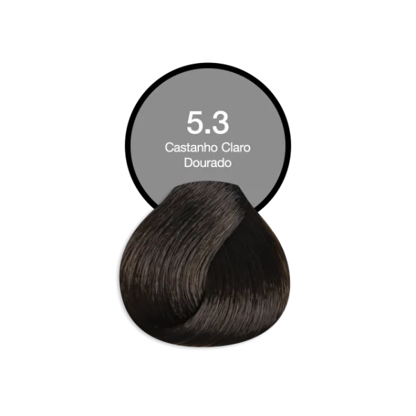 Coloração Permanente 5.3 Castanho Claro Dourado Acquaflora