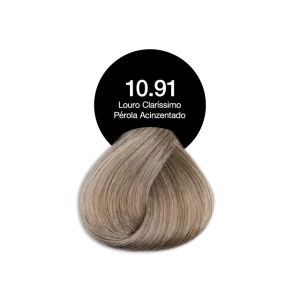 Tonalizante Profissional 10.91 Louro Clarissímo Pérola Acinzentado Acquaflora sem Amônia