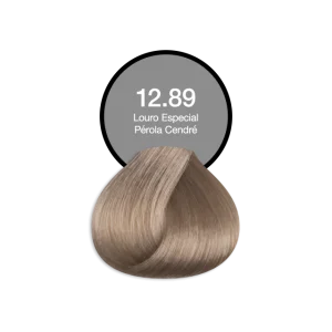 Coloração Permanente Profissional 12.89 Loiro Especial Perola Cendre Acquaflora