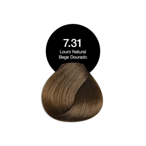 Tonalizante Profissional 7.31 Loiro Natural Bege Dourado Acquaflora sem Amônia