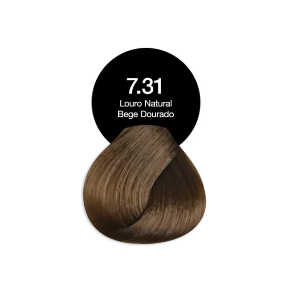Tonalizante Profissional 7.31 Loiro Natural Bege Dourado Acquaflora sem Amônia