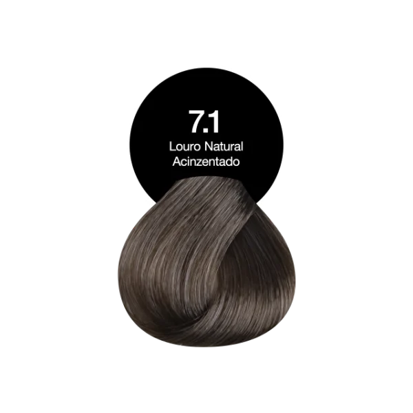 Tonalizante Profissional 7.1 Loiro Natural Acinzentado Acquaflora sem Amônia
