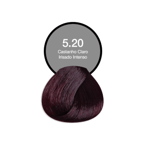 Coloração Permanente 5.20 Castanho Claro Irisado Intenso Acquaflora