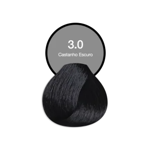 Coloração Permanente Profissional 3.0 Castanho Escuro Acquaflora