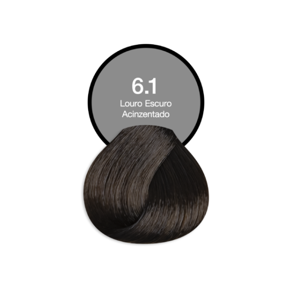 Coloração Permanente 6.1 Loiro Escuro Acinzentado Acquaflora