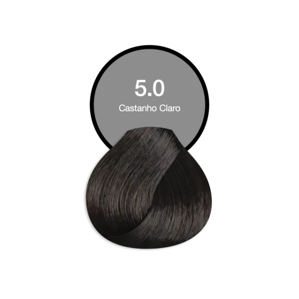 Coloração Permanente Profissional 5.0 Castanho Claro Acquaflora