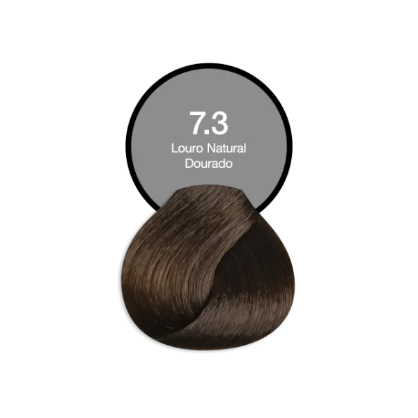 Coloração Permanente 7.3 Loiro Natural Dourado Acquaflora