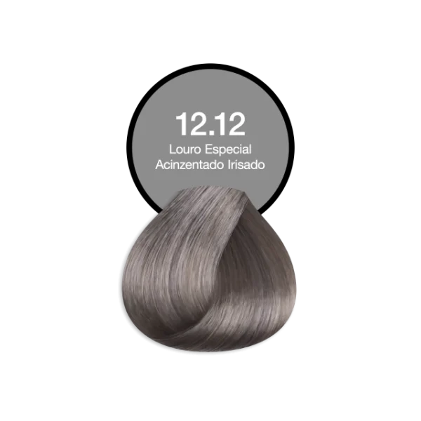 Coloração Permanente Profissional 12.12 Loiro Especial Acinzentado Irisado Acquaflora