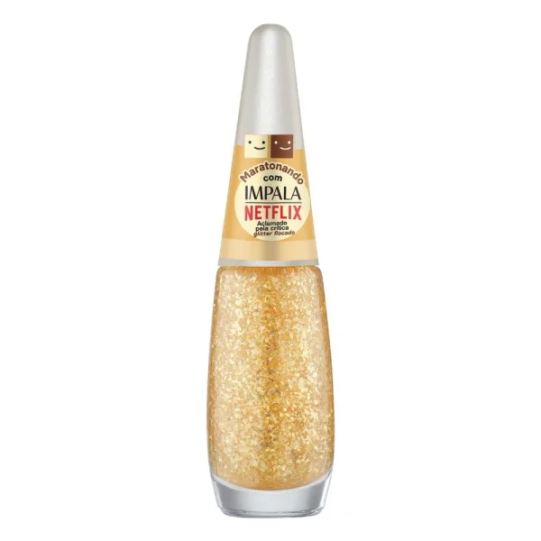Esmalte Impala Glitter Flocado Netflix Maratonando - Aclamado Pela Crítica