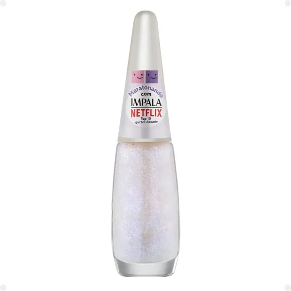 Esmalte Impala Glitter Flocado Netflix Maratonando - Top 10