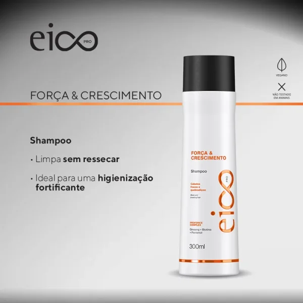 Eico PRO Shampoo - Força e Crescimento - Imagem 2