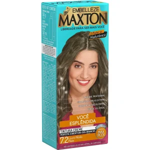 Tinta de Cabelo Maxton Linda e Esplêndida Louro Médio Mate 7.2 KIT_E