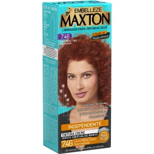 Tinta de Cabelo Maxton Louro Medio Cobre Avermelhado 7.46 Independente KIT_E