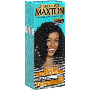 Tinta de Cabelo Maxton Morena Você Mais Espontânea Preto Intenso Profundo 1.110 KIT_E