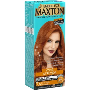 Tinta de Cabelo Maxton Você Atrevida Louro Médio Acobreado 7.4 KIT_E