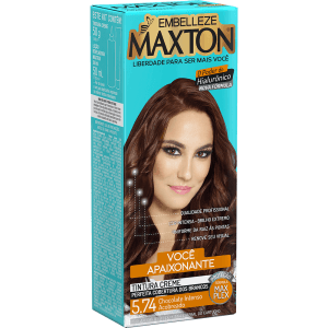 Tinta de Cabelo Maxton Você Mais Apaixonante Chocolate Intenso Acobreado 5.74 KIT_E
