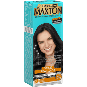 Tinta de Cabelo Maxton Você Mais Realizada Preto Natural 2.0 KIT_E