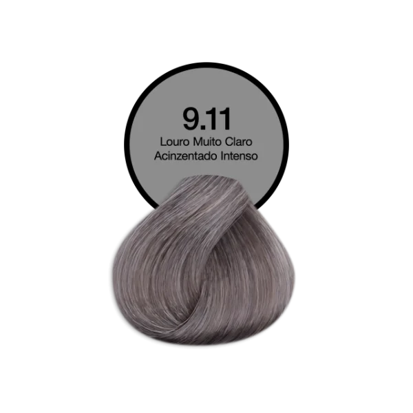 Coloração Permanente 9.11 Louro Muito Claro Acinzentado Intenso Acquaflora