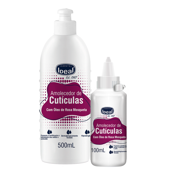 Amolecedor de Cutículas IDEAL Óleo de Rosa Mosqueta 100ml - Imagem 2
