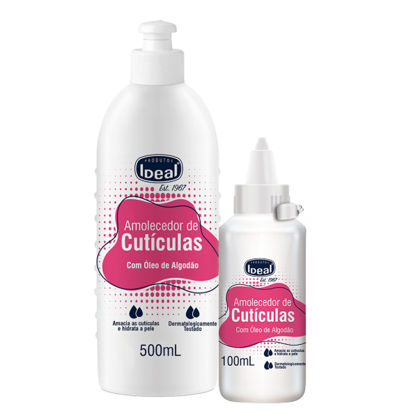 Amolecedor de Cutículas IDEAL Óleo de Algodão 500ml - Imagem 2