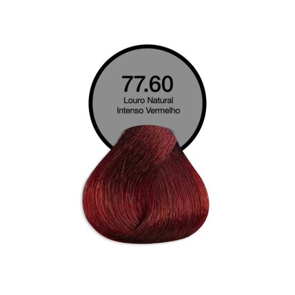 Coloração Permanente 77.60 Louro Natural Intenso Vermelho Acquaflora