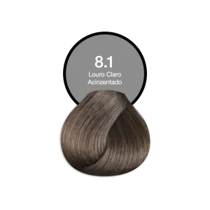 Coloração Permanente 8.1 Loiro Claro Acinzentado Acquaflora