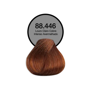 Coloração Permanente 88.446 Louro Claro Cobre Intenso Avermelhado Acquaflora