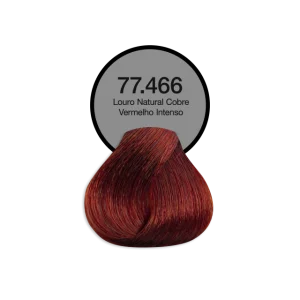 Coloração Permanente 77.466 Louro Natural Cobre Vermelho Intenso Acquaflora