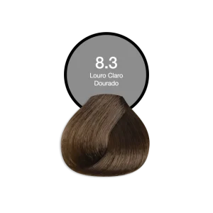 Coloração Permanente 8.3 Loiro Claro Dourado Acquaflora
