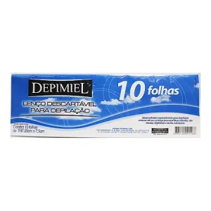 Lenço Descartável para Depilação Depimiel 10 Folhas