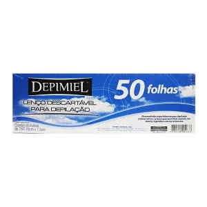 Lenço Descartável para Depilação Depimiel 50 Folhas