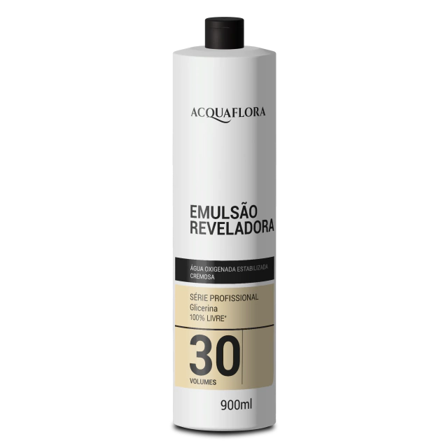 Emulsão Reveladora 30vol 900ml (Água Oxigenada) Acquaflora