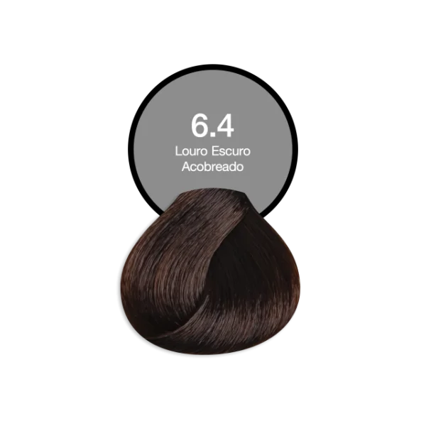 Coloração Permanente 6.4 Loiro Escuro Acobreado Acquaflora