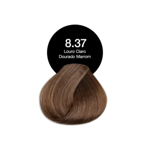 Tonalizante Profissional 8.37 Louro Claro Dourado Marrom Acquaflora sem Amônia