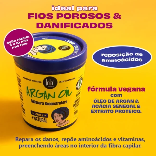 Lola ARGAN OIL - Máscara 230g - Imagem 2