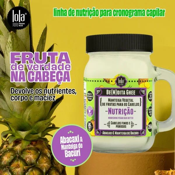 Lola BE(M)DITA GHEE - Nutrição Abacaxi 350g - Imagem 2