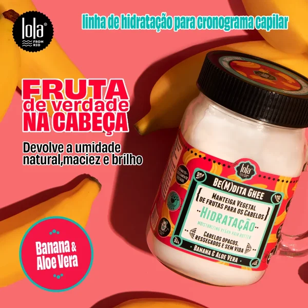 Lola BE(M)DITA GHEE - Hidratação Banana 350g - Imagem 2